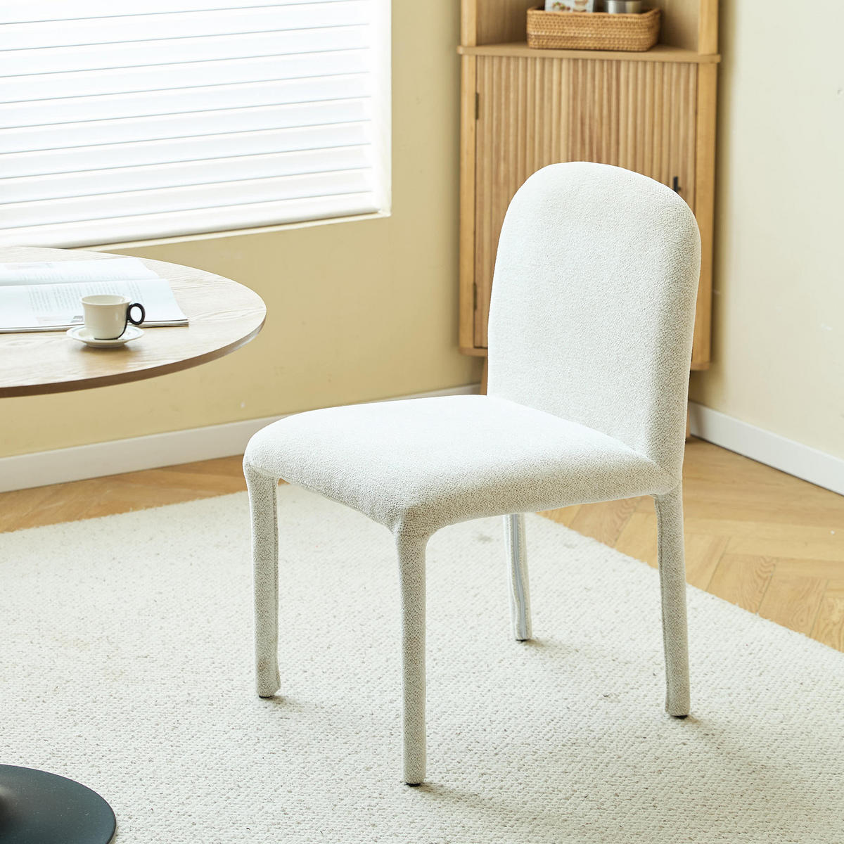 STUHL 2er-Set Stoff Beige - Beige, Textil (49/52/48cm) - Nordlys