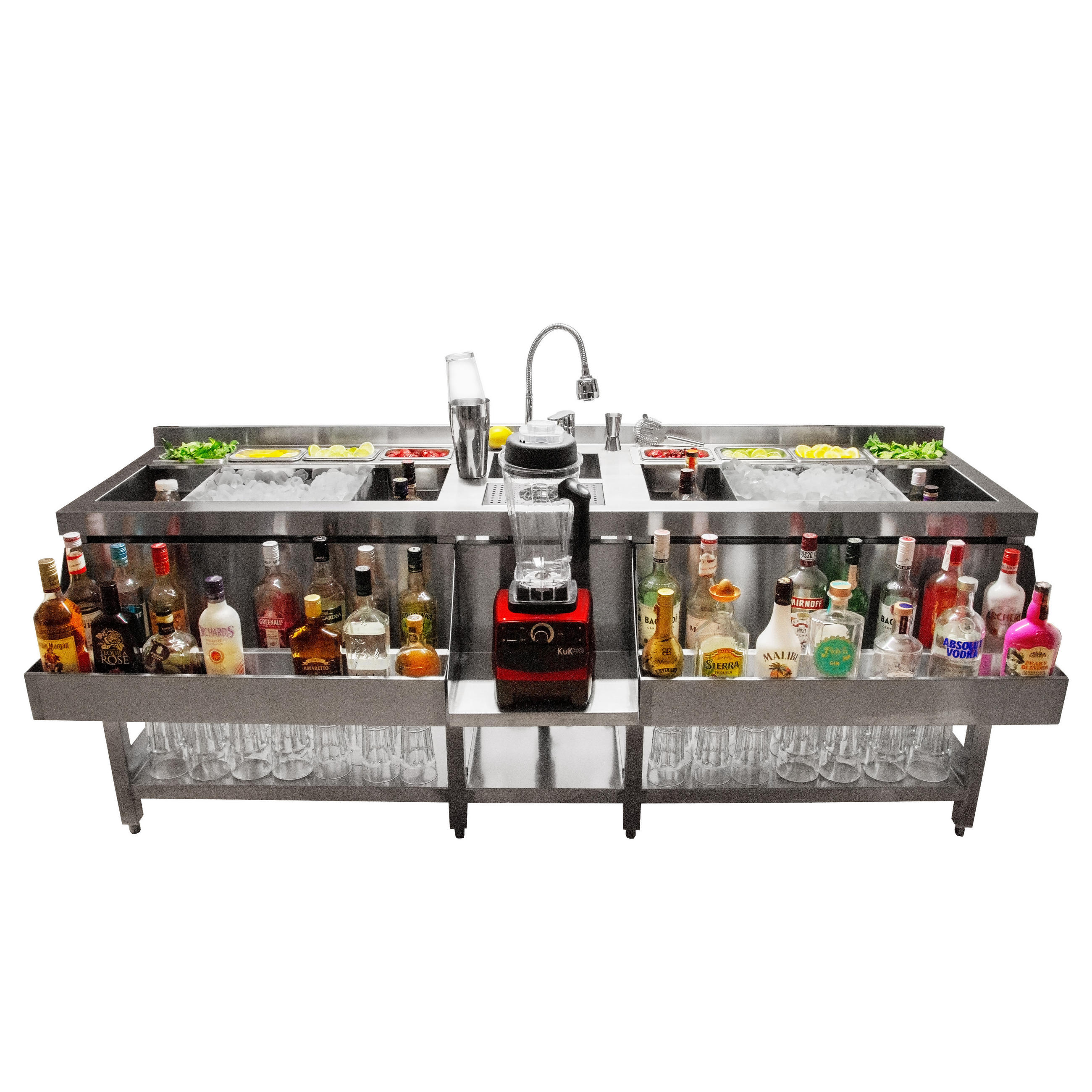 COCKTAIL BAR STATION - Alufarben, Metall (1/1/1cm) - Monstershop