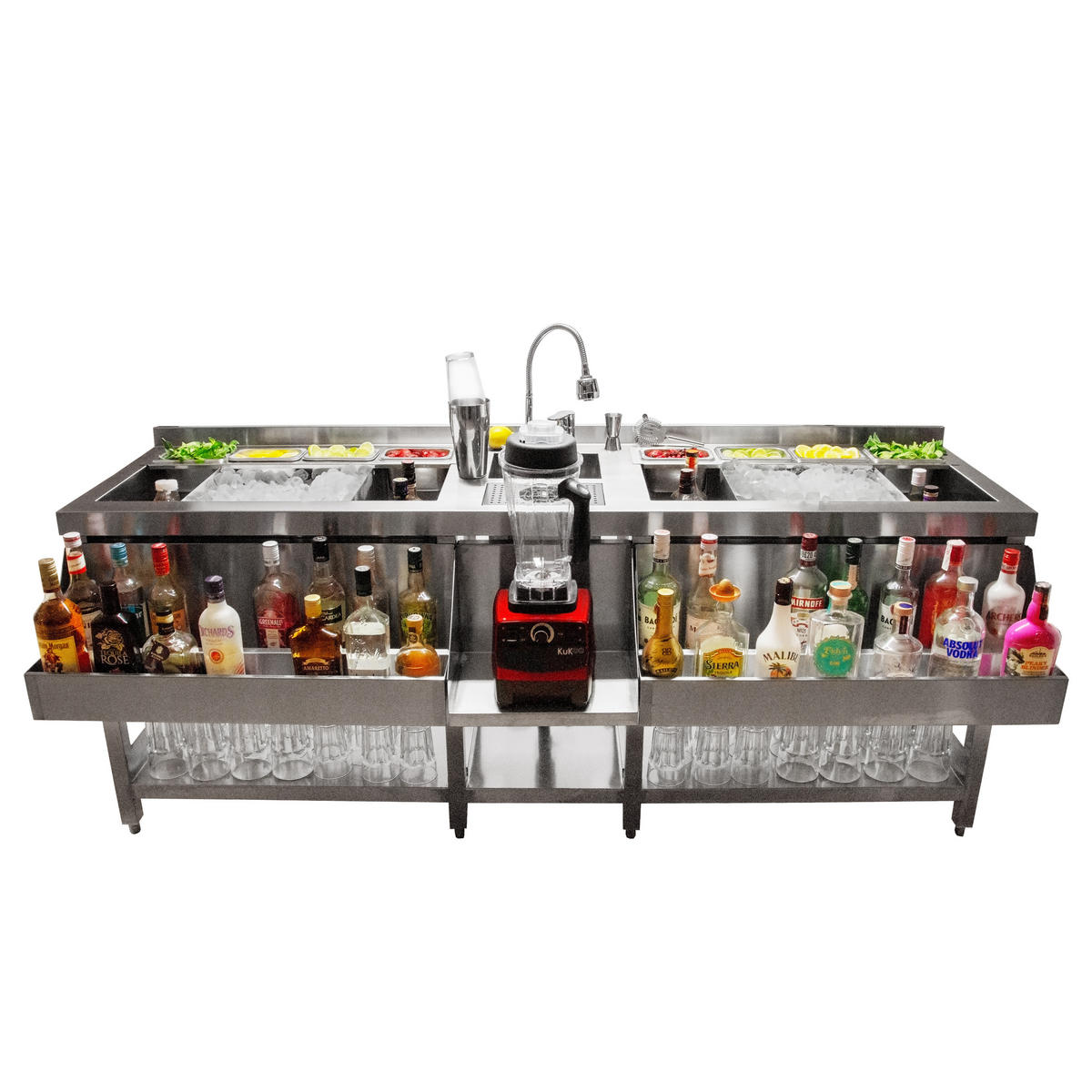 COCKTAIL BAR STATION - Alufarben, Metall (1/1/1cm) - Monstershop