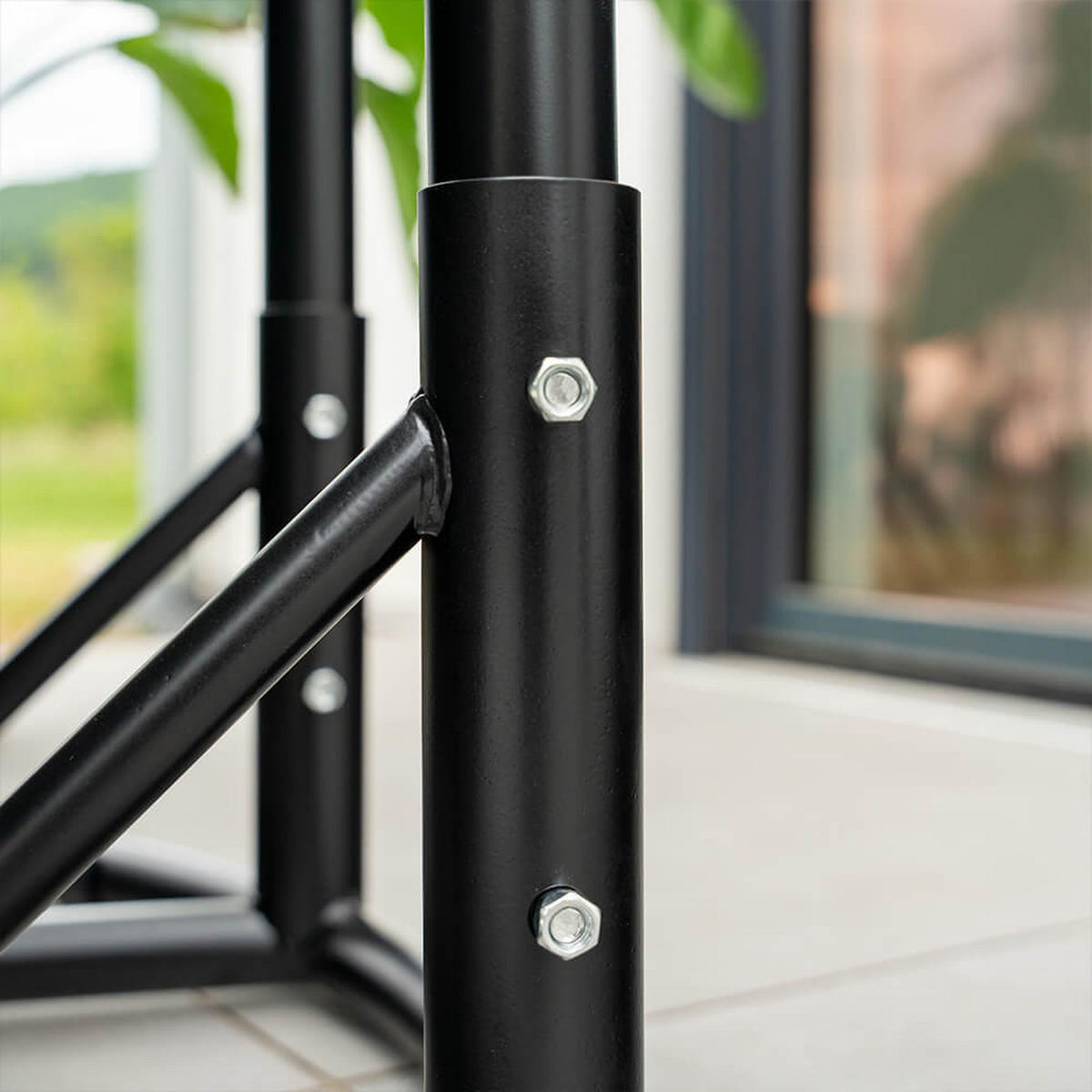 HÄNGESESSEL CADEIRA - Hellgrau, 2-Sitzer - Hellgrau, Kunststoff/Metall (127/155/76cm) - Home Deluxe