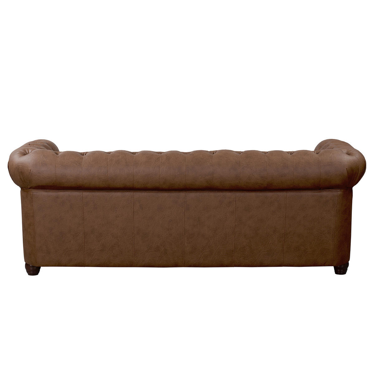 3-SITZER SOFA - Braun, Kunststoff (203/72/86cm) - home24