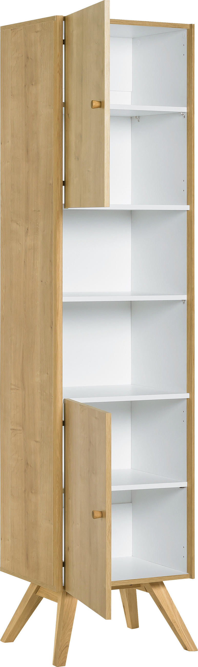 WOHNZIMMERSCHRANK NATURE - Eichefarben, Holzwerkstoff (51/208/40cm) - Vox Möbel