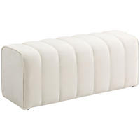 HOCKERBANK DE-12899 gepolstert, Kissensteppung Creme - Creme, Textil (40/44/110cm) - ComfortXL