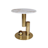 BEISTELLTISCH MODIG Weiß 45x45x50 cm - Weiß, Stein (45/45/50cm) - FURNLUX