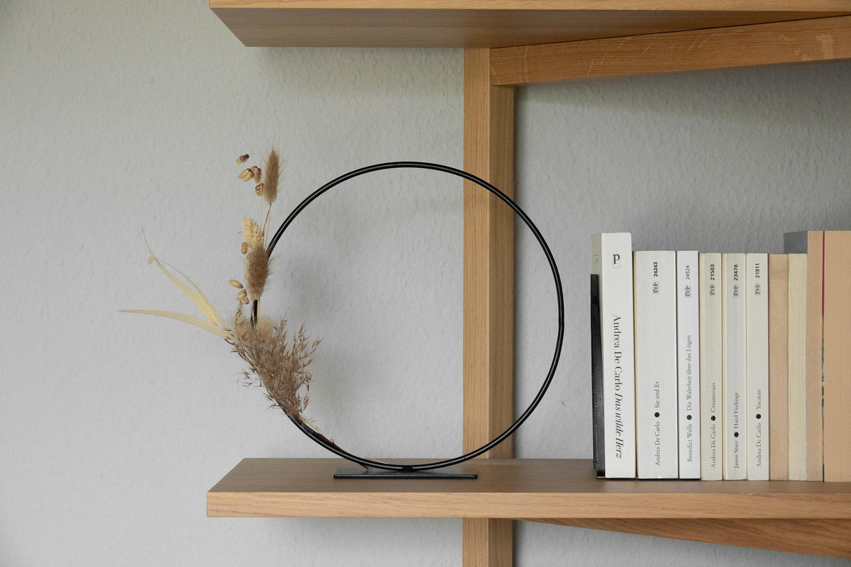 DEKORING Kida in Schwarz Ø25 cm - Schwarz, Metall (4/25/25cm) - LaLe Living