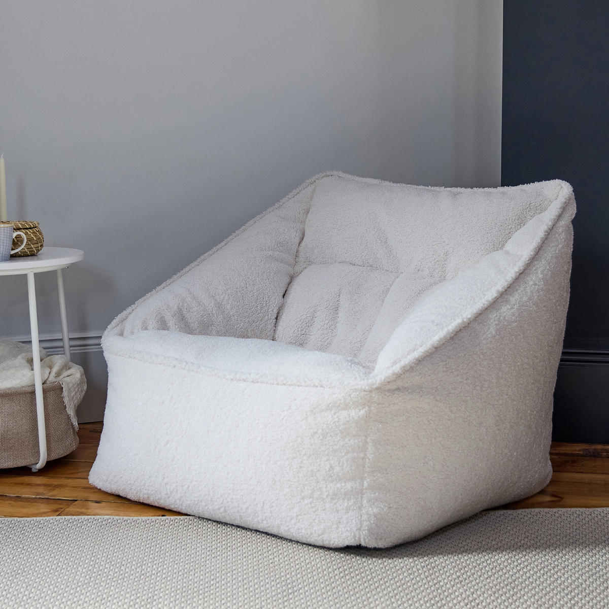 SITZSACK Sessel Borg Natalia - Creme, Kunststoff/Textil (100/100/88cm) - icon