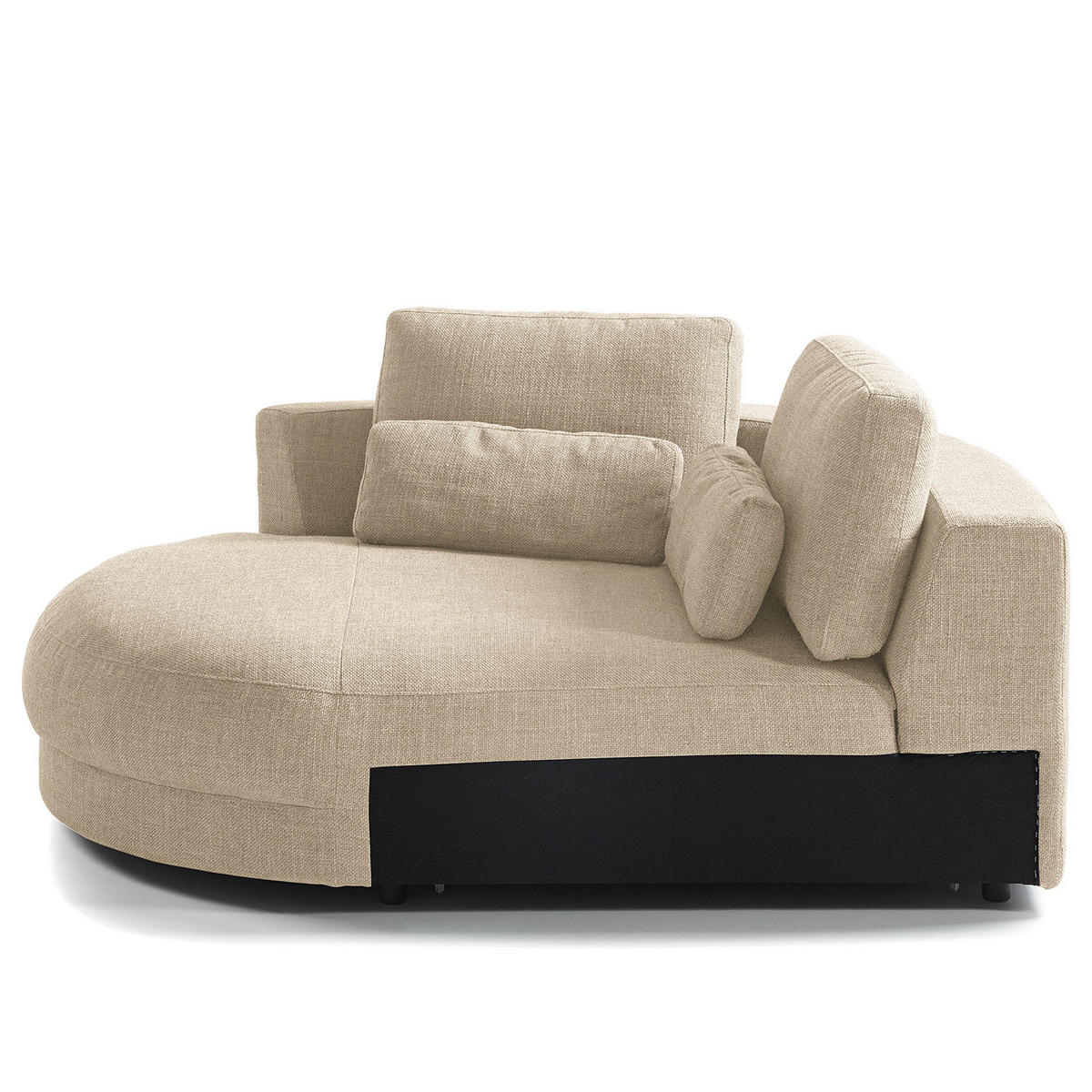 MODULLONGCHAIR - Beige, Textil (129/74/167cm) - home24