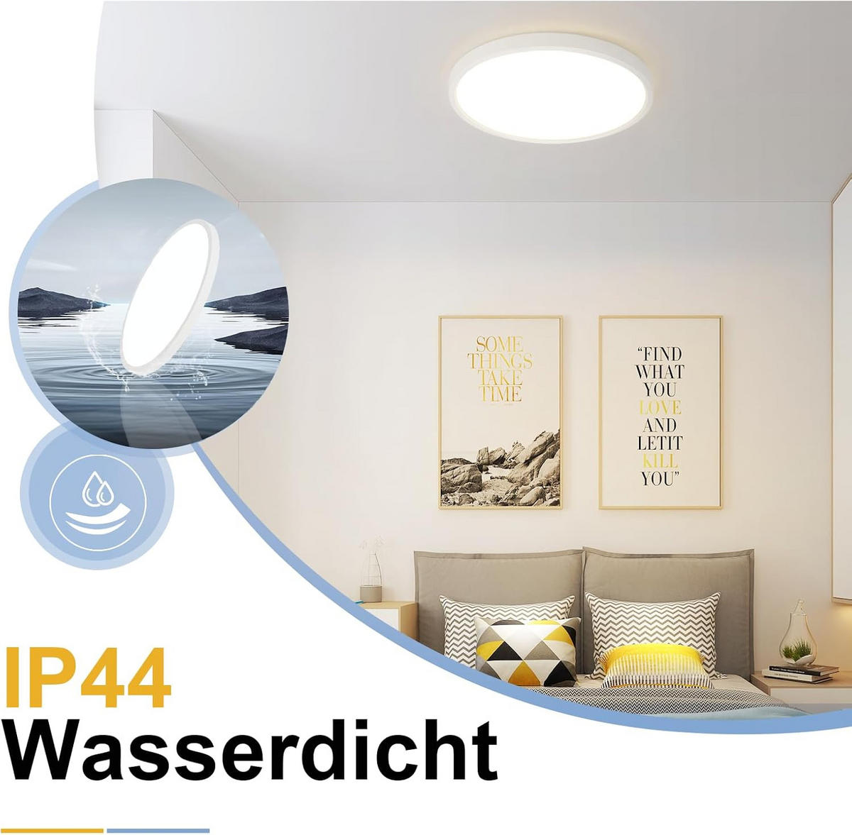LED-DECKENLEUCHTE Skaldon 30/30/2.4 cm - Weiß, Kunststoff (30/30/2.5cm) - ZMH