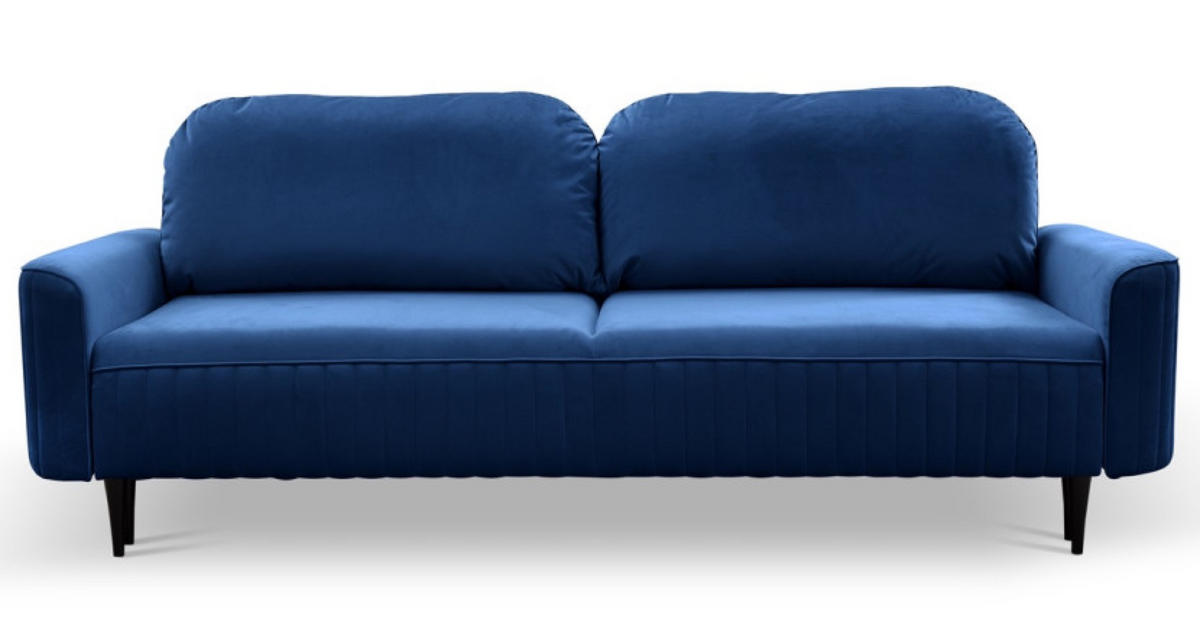 SOFA Granat ANES Ausziehbar Drei-Sitzer - Blau, Textil (244/92/102cm) - Sepro Meble