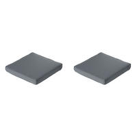 SITZKISSEN Rippe 60/60 cm 2er-Set - Grau, Textil (60/8/60cm) - Madison