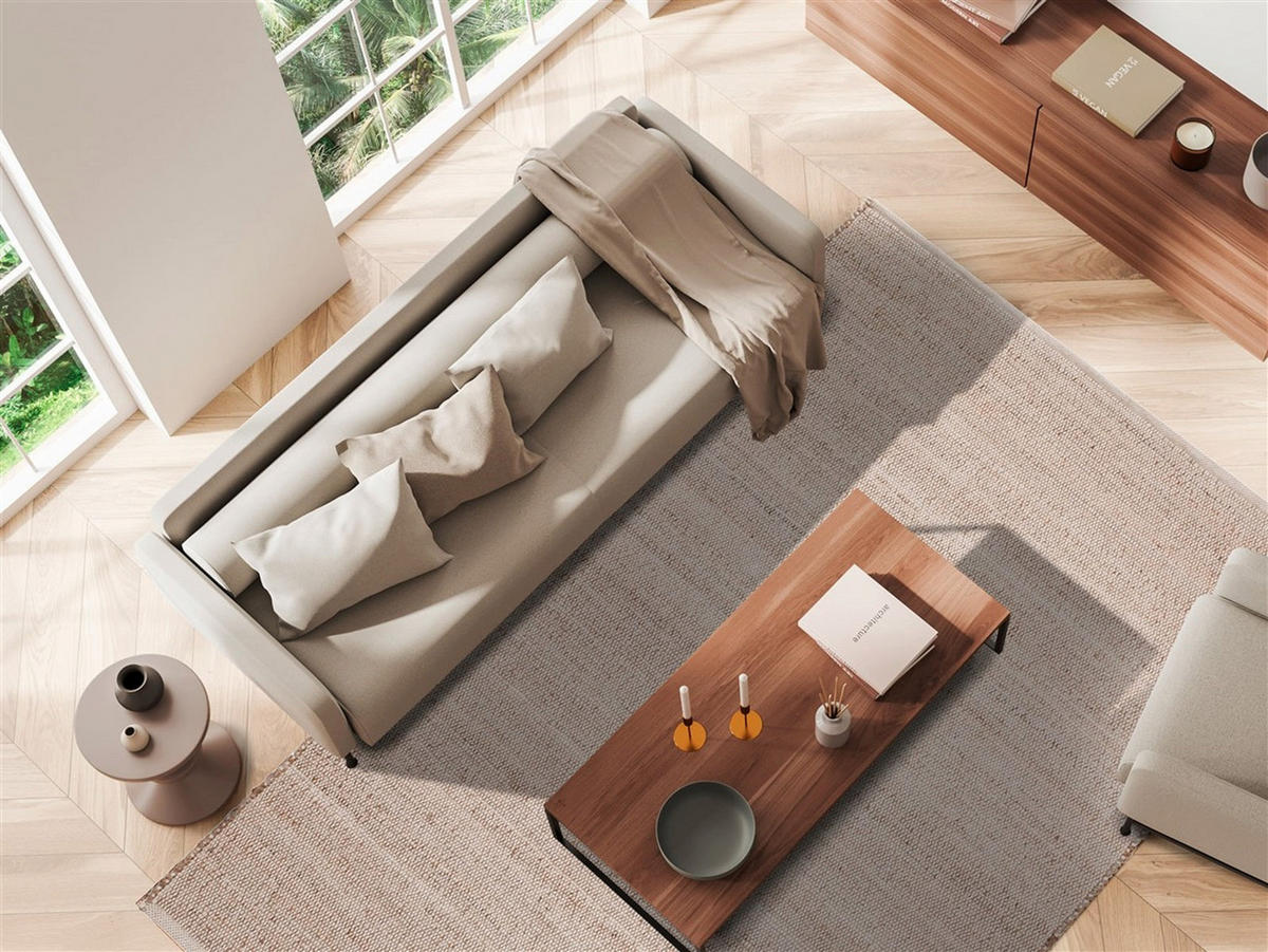 TEPPICH handgewebt Naturfaser BELLO Beige 140 x 200 cm - Beige, Naturmaterialien (140/200cm) - Novatrend