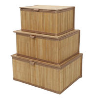 KORB 3er-Set Tilva - Braun, Naturmaterialien (25/15/32cm) - BOXIMO
