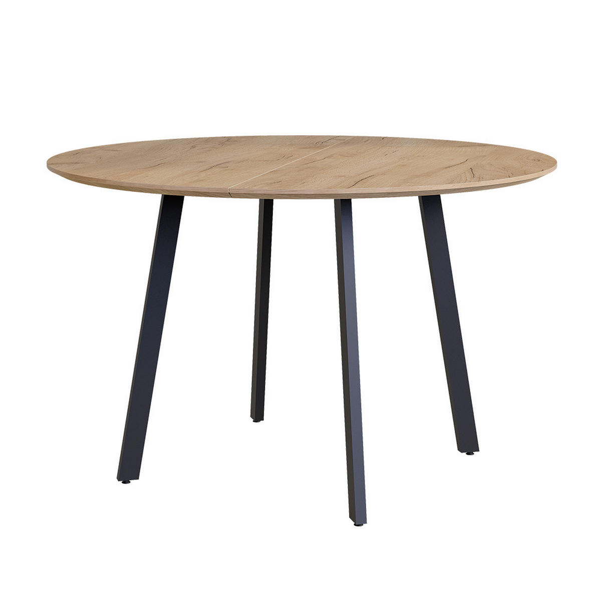 JÍDELNÍ STŮL Halvar Černá - medově dubová/černá, kompozitní dřevo (120/120/76.5cm) - Vicco