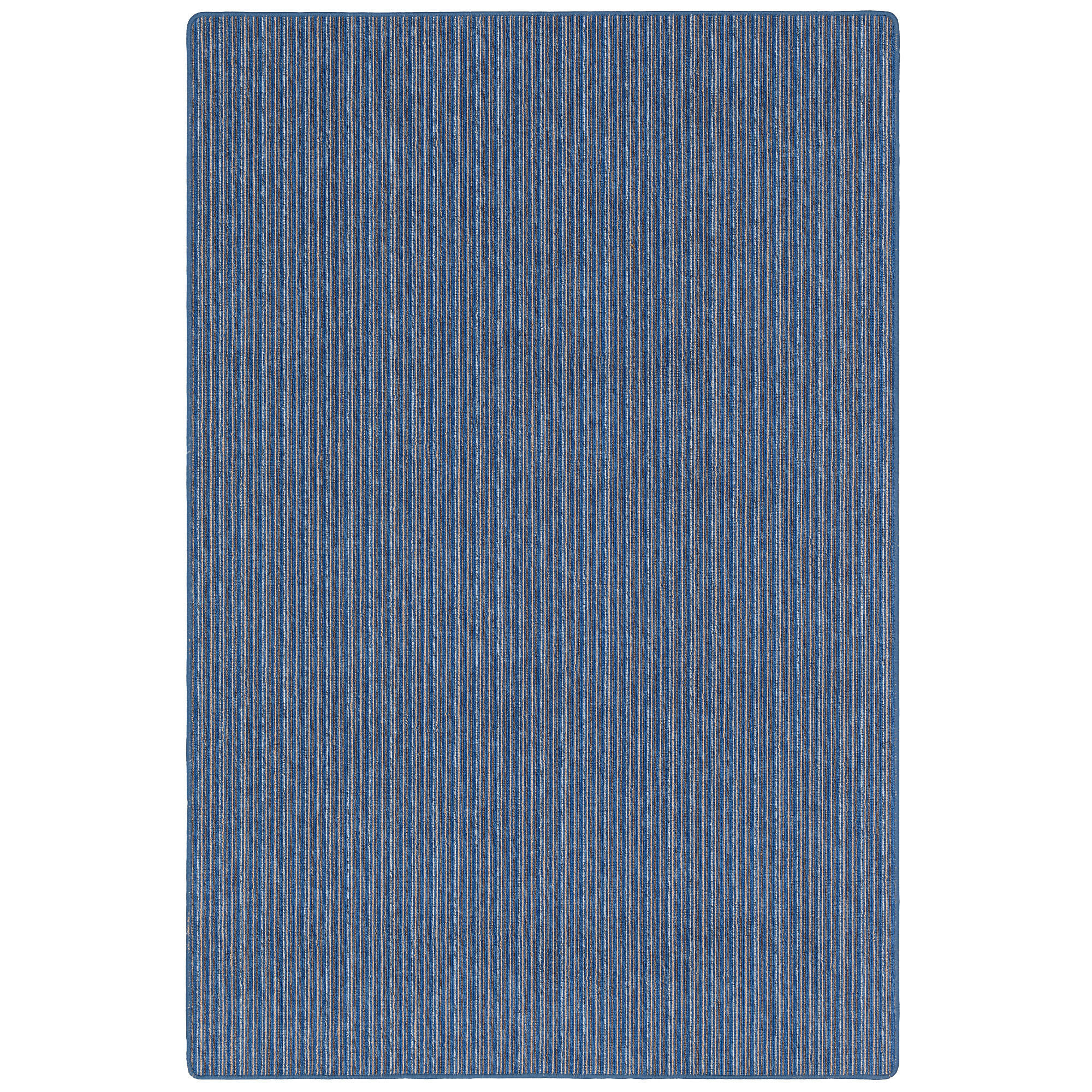STREIFENBERBER TEPPICH MARTA - Blau, Textil (80/240cm) - Snapstyle