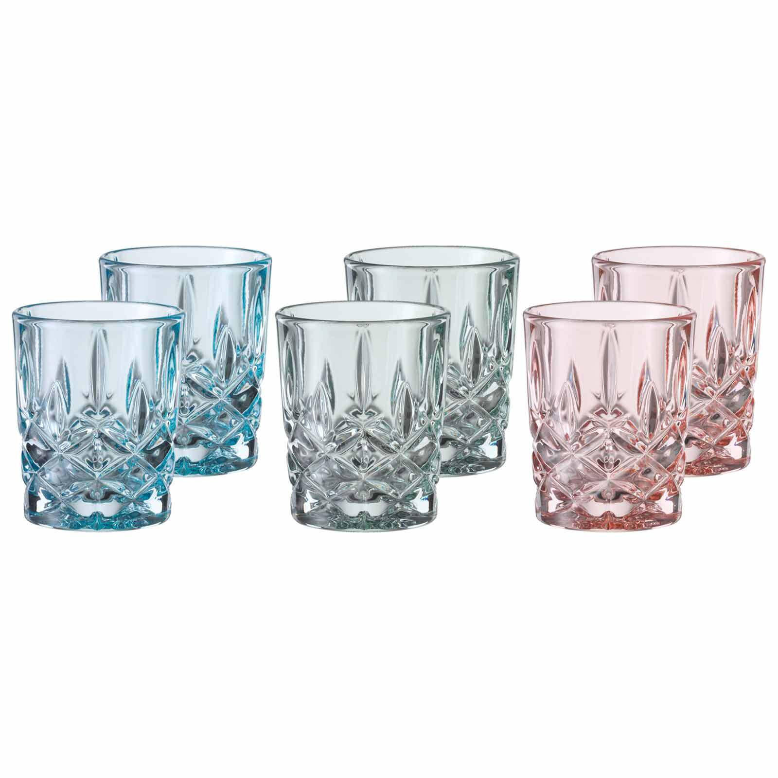 STAMPER FRESH COLORS Noblesse bunt 55 ml 6er Set - Multicolor, Glas (0.055L) - Nachtmann