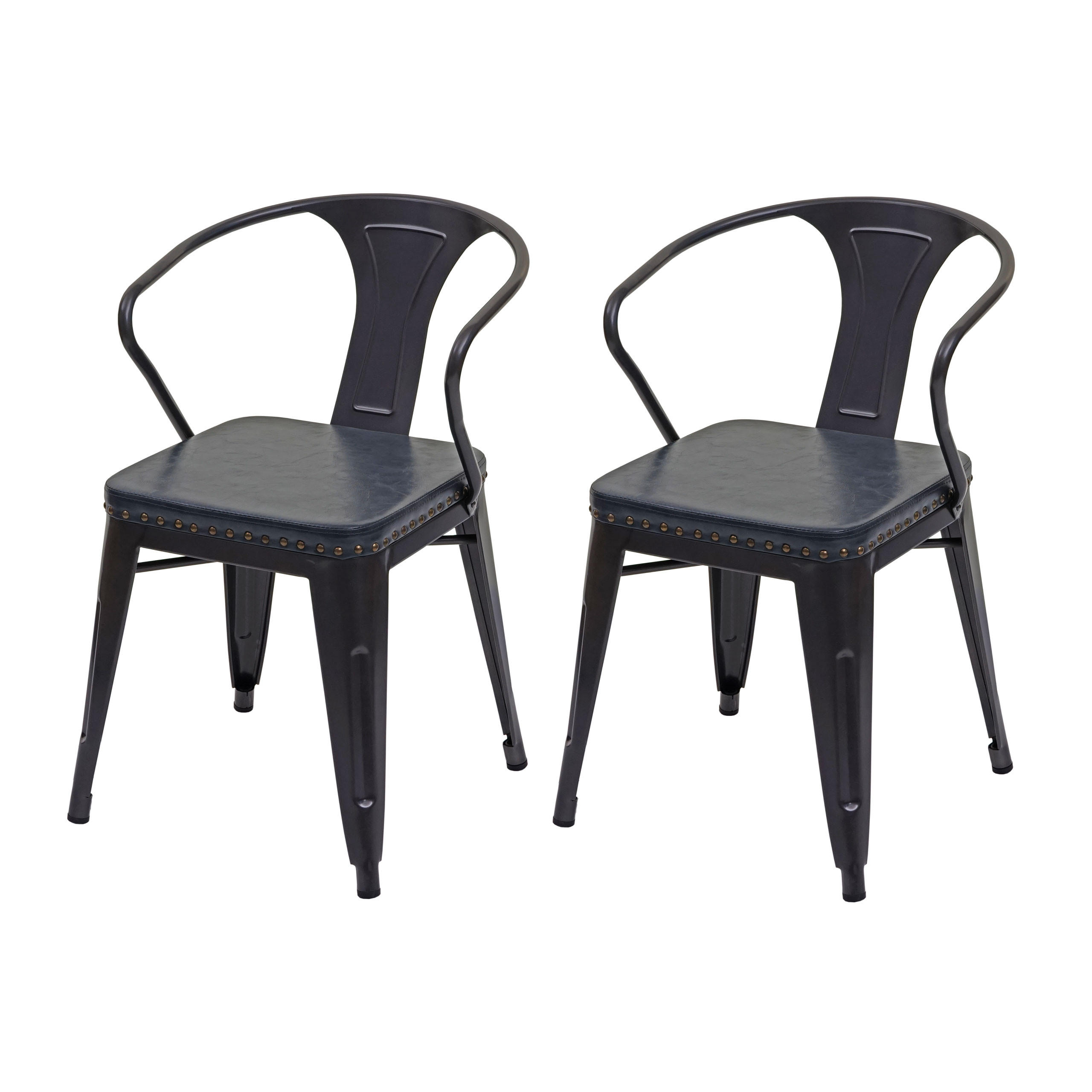 ESSZIMMERSTUHL H10D Grau 2er-Set - Grau, Metall (46/115/54cm) - MCW