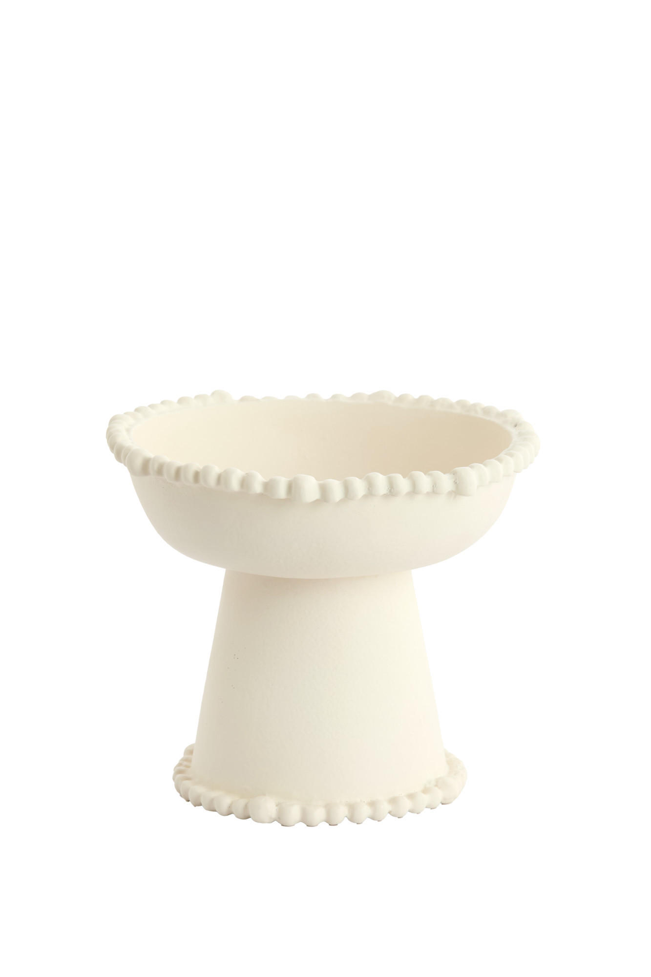 SCHALE Oto Weiß Ø20,5/16,5 cm - Weiß, Metall (20.5/16.5cm) - Light & Living