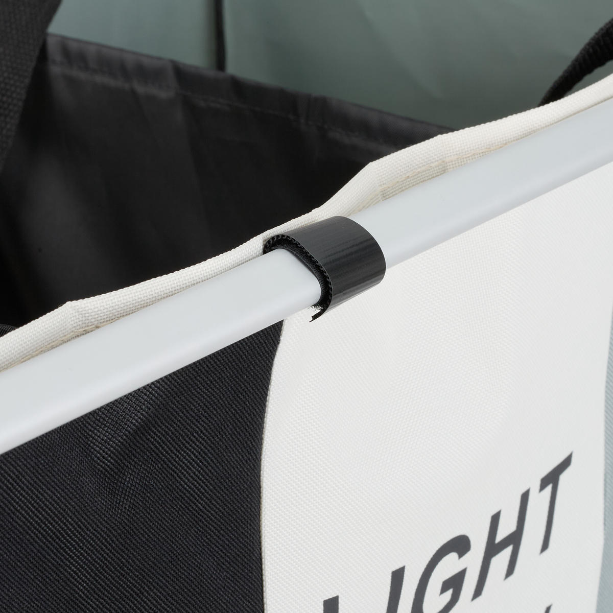 WÄSCHESAMMLER - Multicolor, Kunststoff/Textil (65/60/36.5cm) - Relaxdays