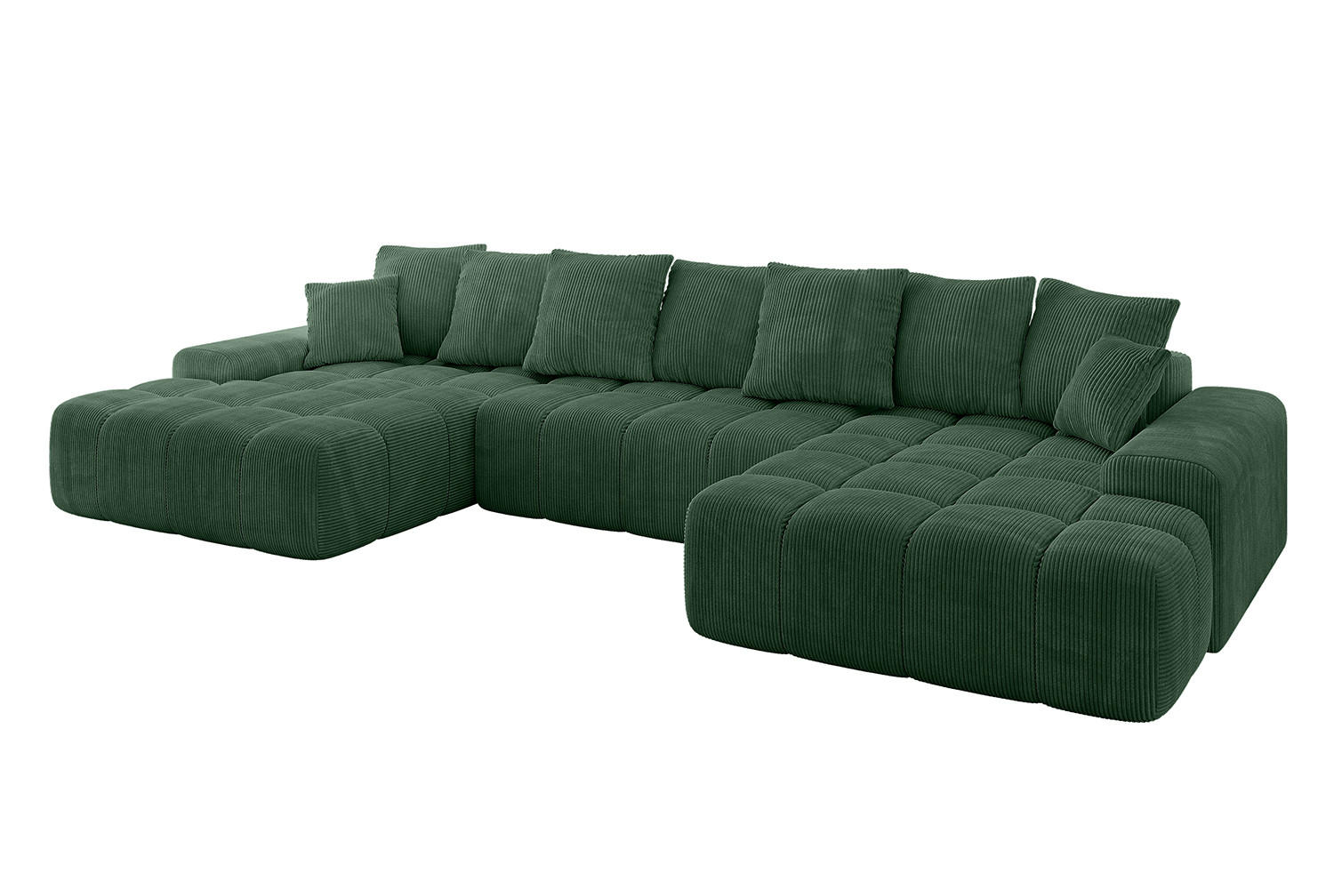 ALTDECOR SEDACÍ SOUPRAVA ENSI-U - 353x164x69 cm zelená