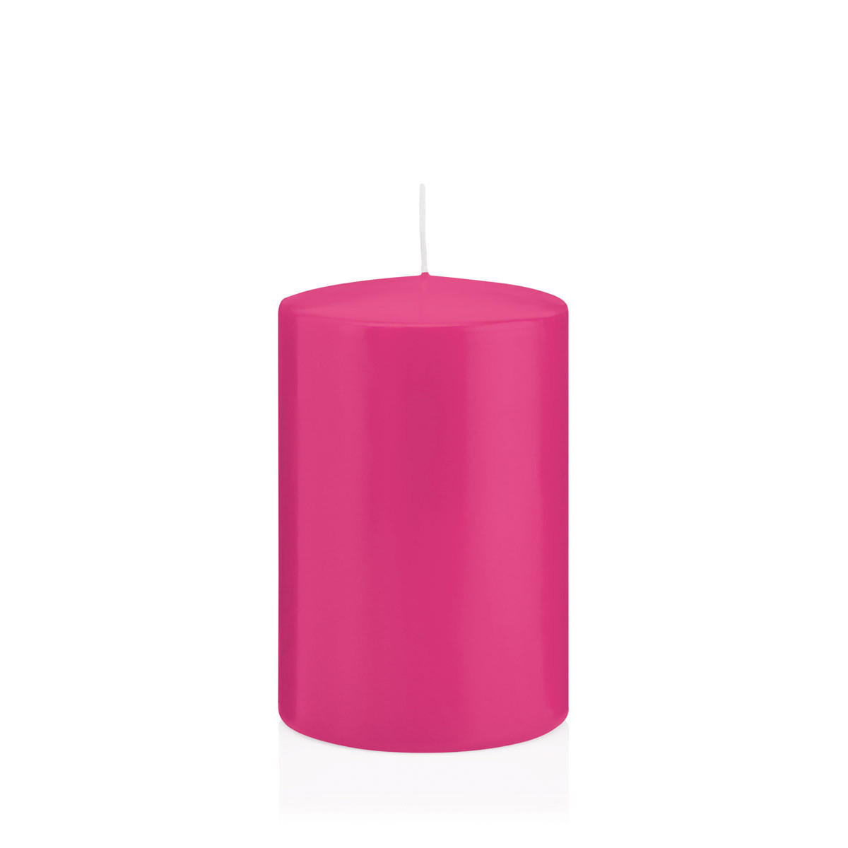 STUMPENKERZEN Pink Ø 98 x 200 mm, 6 Stück - Pink, Paraffin (10/20cm) - Wiedemann Kerzen