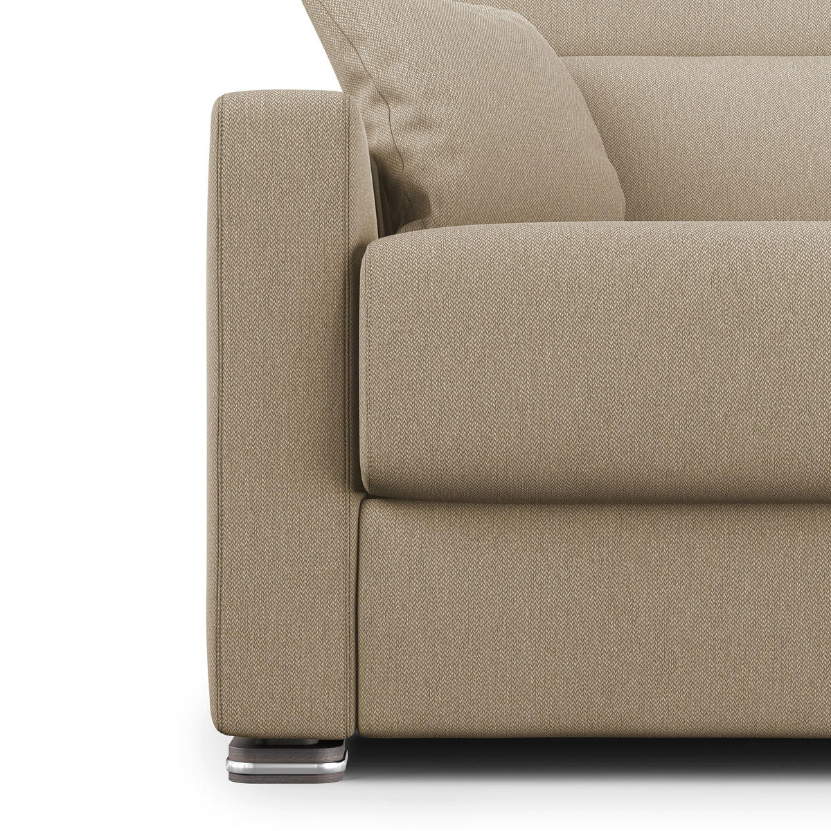 SCHLAFSOFA Amber - Beige, Textil (191/100/98cm) - Divani.store