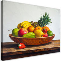 LEINWANDBILD Essen & Trinken 45x30cm - Multicolor, Textil (45/30cm) - Feeby