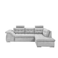 ECKSOFA mit Schlaffunktion und Bettkasten - Chromfarben/Anthrazit, Holzwerkstoff/Kunststoff (193/283cm) - ed exciting design