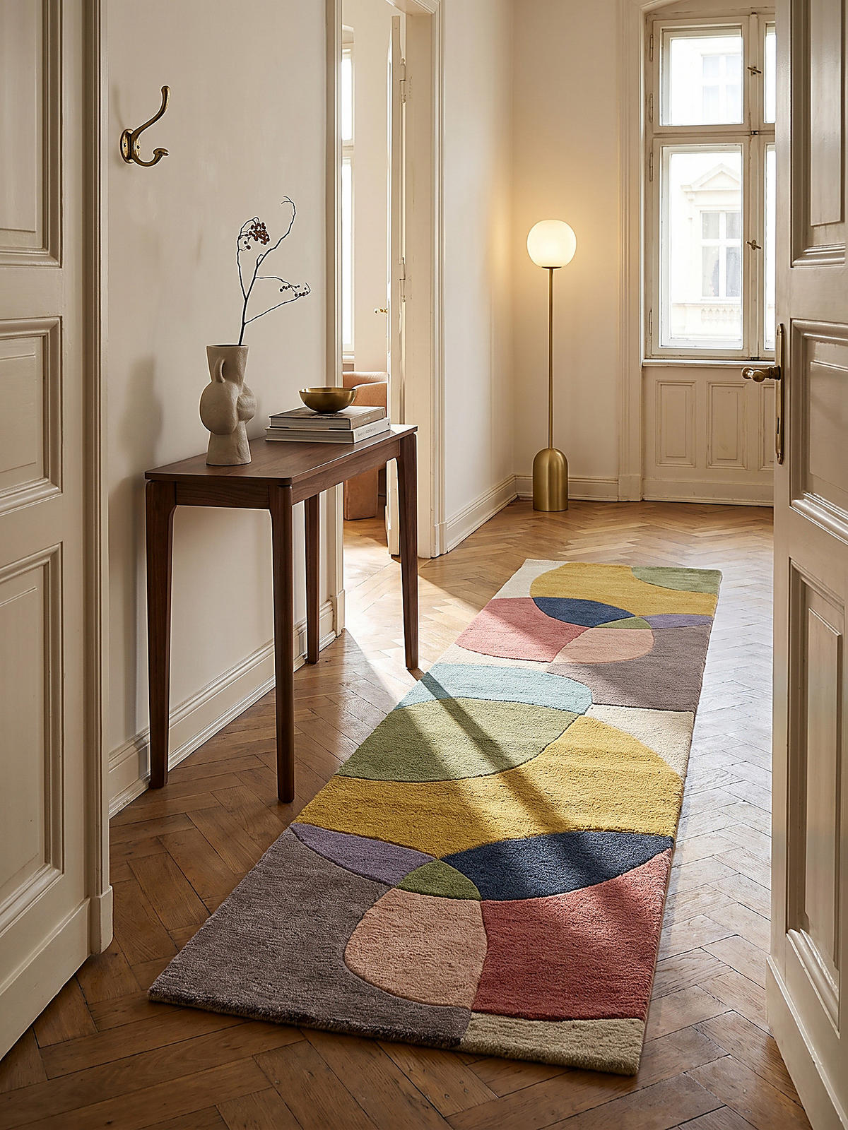 TEPPICH aus Wolle AIRE in Bunt, abstrakt, 60 x 230 cm - Multicolor, Textil (60/230cm) - KADIMA DESIGN
