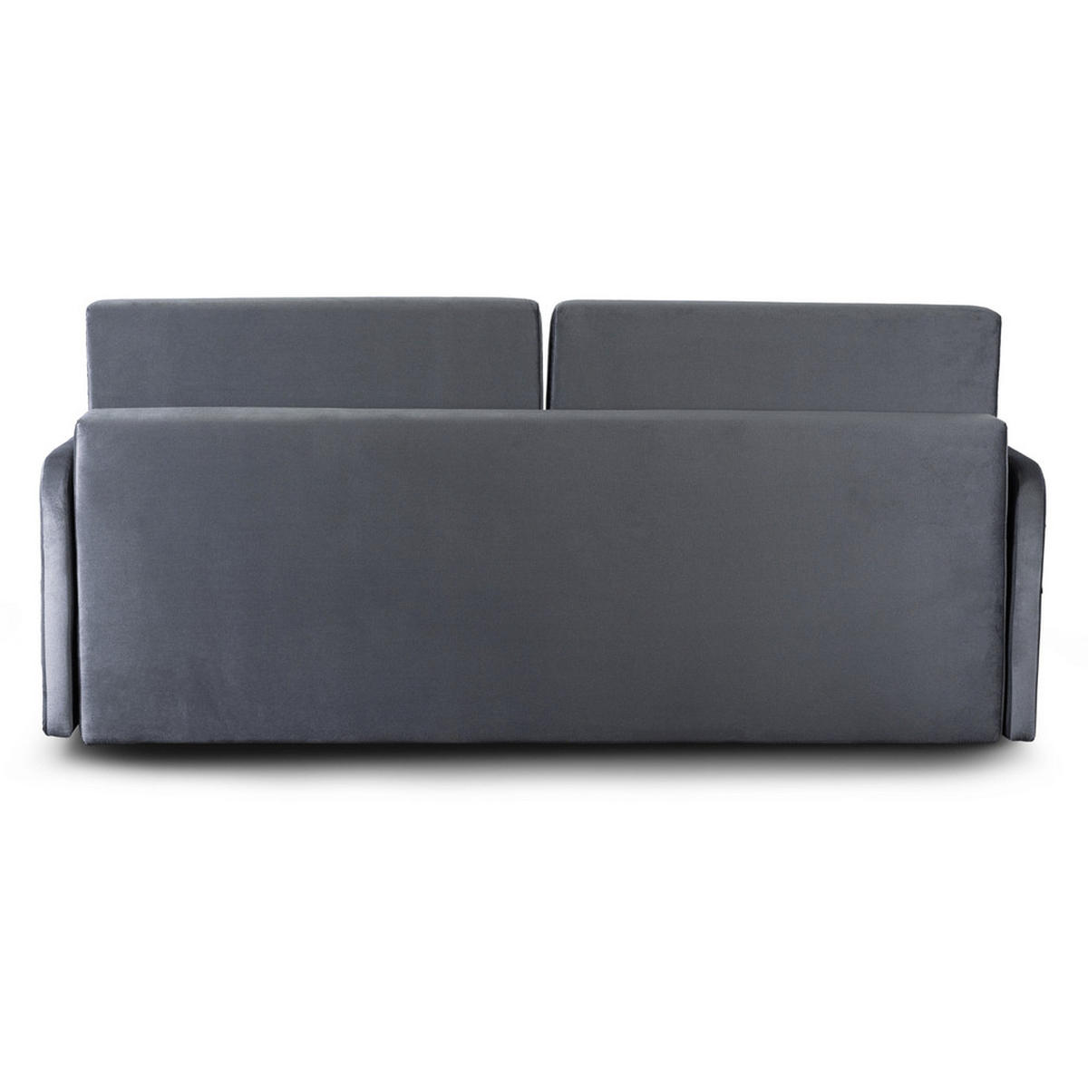 SCHLAFSOFA LUMO Schlaffunktion Zweisitzer Grau - Grau, Holz/Textil (204/91/96cm) - makarowski meble