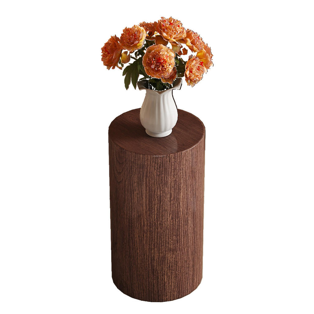 OKWISH ODKLÁDACÍ stolek 30/30/55 cm ořechová z MDF bez montáže