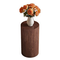 ODKLÁDACÍ stolek 30/30/55 cm ořechová z MDF bez montáže - barva vlašského ořechu, kompozitní dřevo (30/30/55cm) - OKWISH