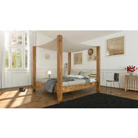 HIMMELBETT BELLA - Beige/Naturfarben, Akazienholz/Holz - SAM