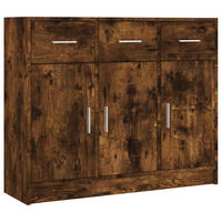 SIDEBOARD Räuchereiche 91x28x75 cm Holzwerkstoff - Braun, Holzwerkstoff (91/75/28cm) - furnicato