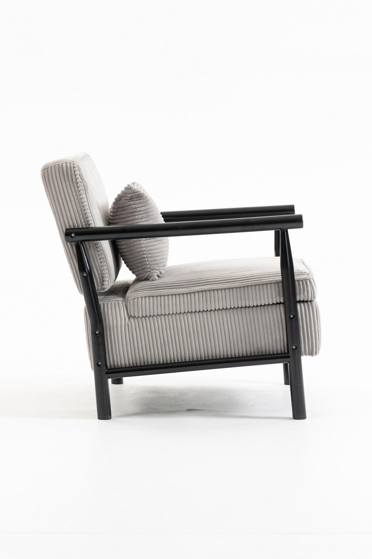 SESSEL Akzentstuhl mit Lendenpolster, DE-42320, Hellgrau - Hellgrau, Holzwerkstoff (66/73/83cm) - ComfortXL