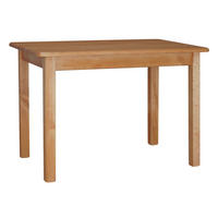 KOMA Esstisch KM651453 aus massivem Kiefernholz, 100 × 60 cm, Erle gebeizt - Erlefarben, Holz (60/75/100cm) - Koma