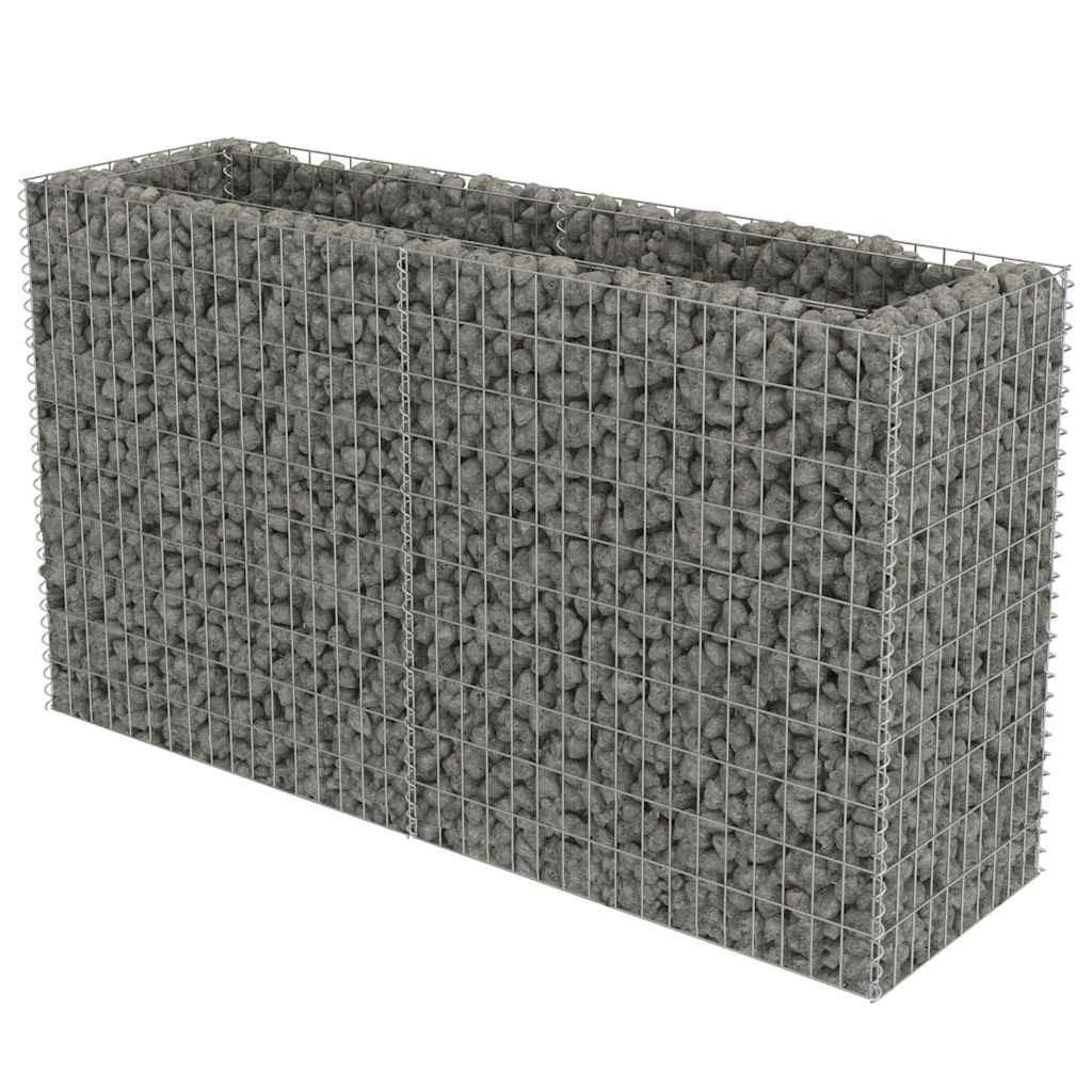 Deluke Gabionen Silber 180x100x50 cm