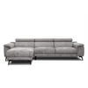 ECKSOFA FIERO 4-Sitzer, hellgrau - Hellgrau/Schwarz, Holzwerkstoff/Textil (158/269cm) - Courtois Laville
