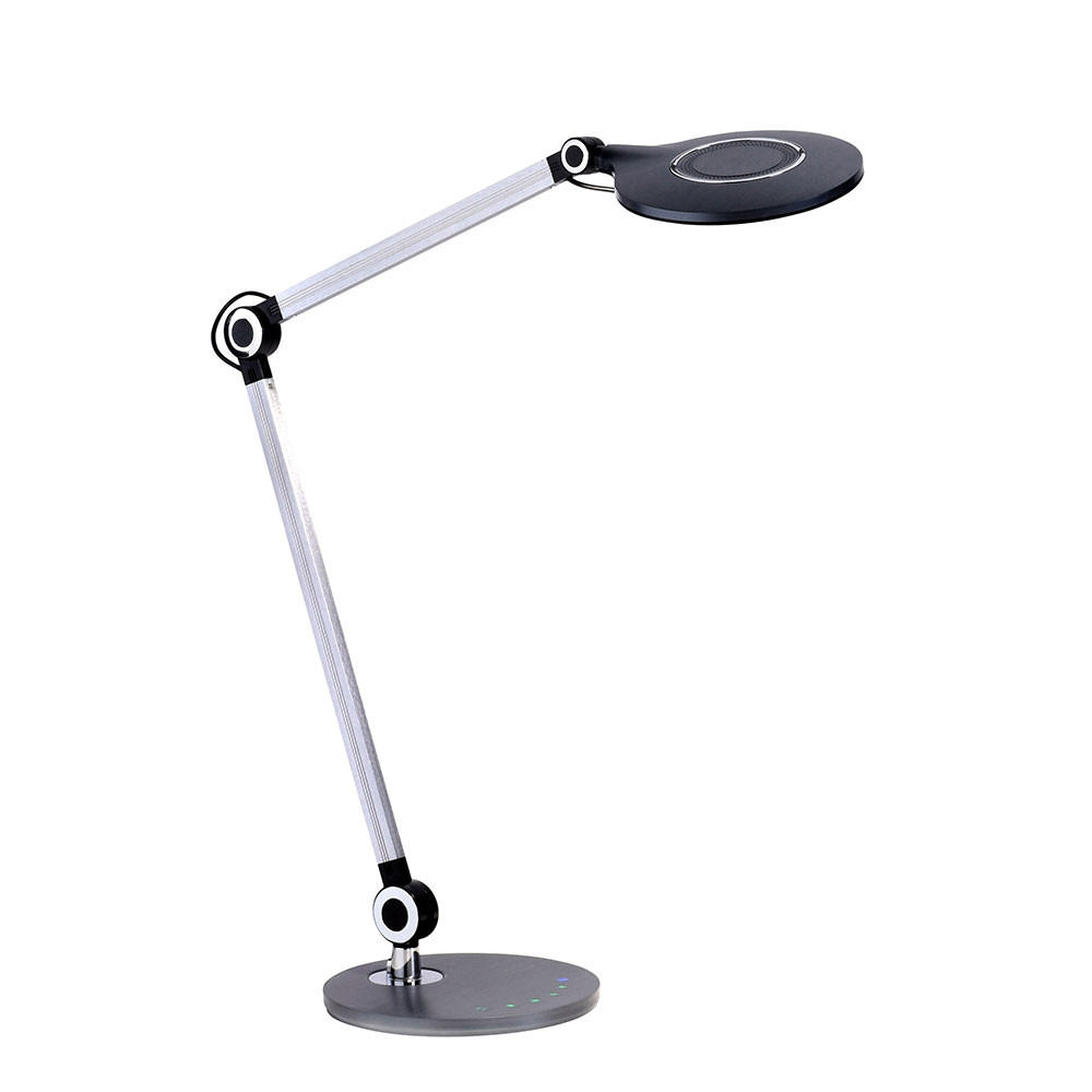 LED SCHREIBTISCHLEUCHTE Schwarz Metall - Schwarz, Metall (78/20/103cm)