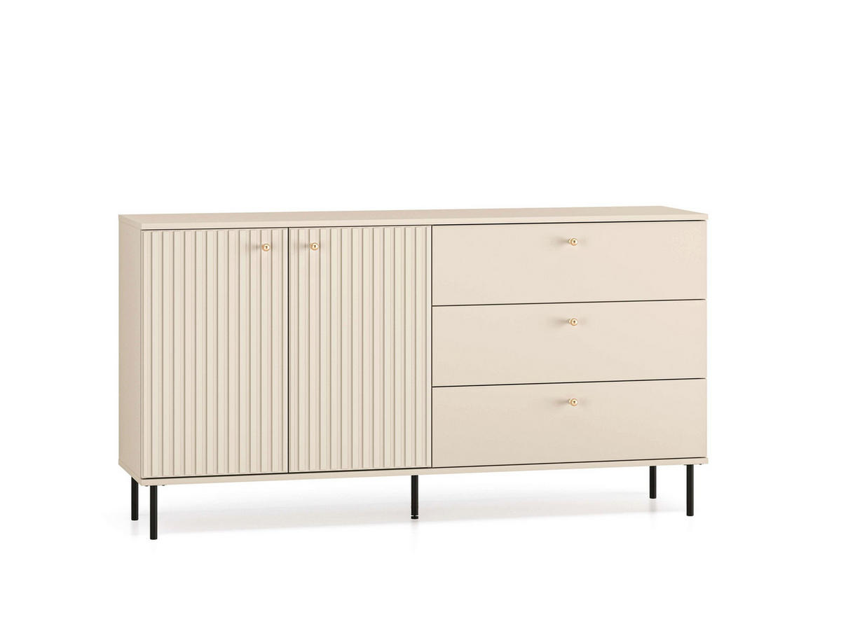 WOHNZIMMER Set 4-tlg. – Sophie – Kaschmir - Kaschmir, Holzwerkstoff (92/151/40cm) - hi-markt