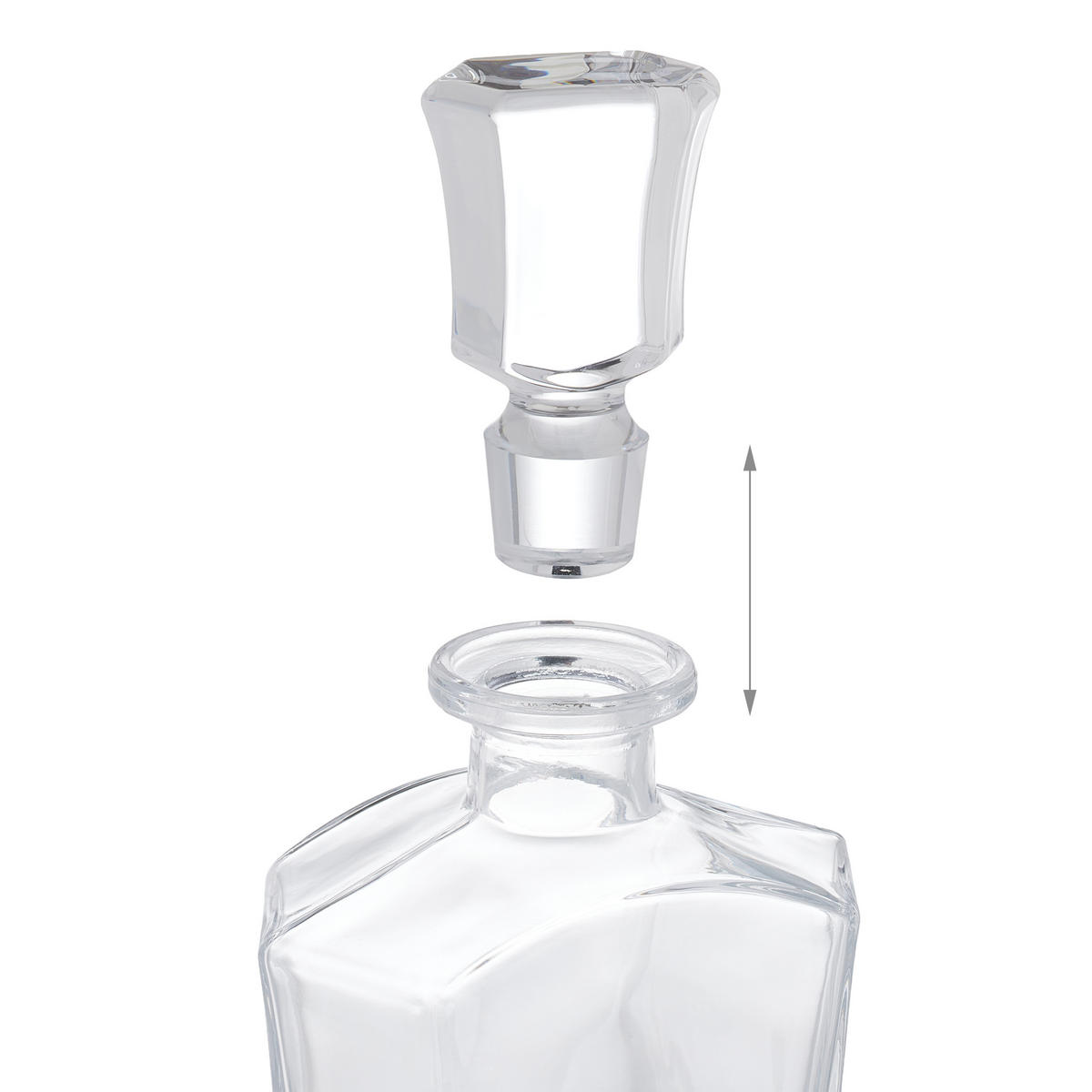 5-TLG.WHISKY-SET - Transparent, Glas (0.75L) - Relaxdays