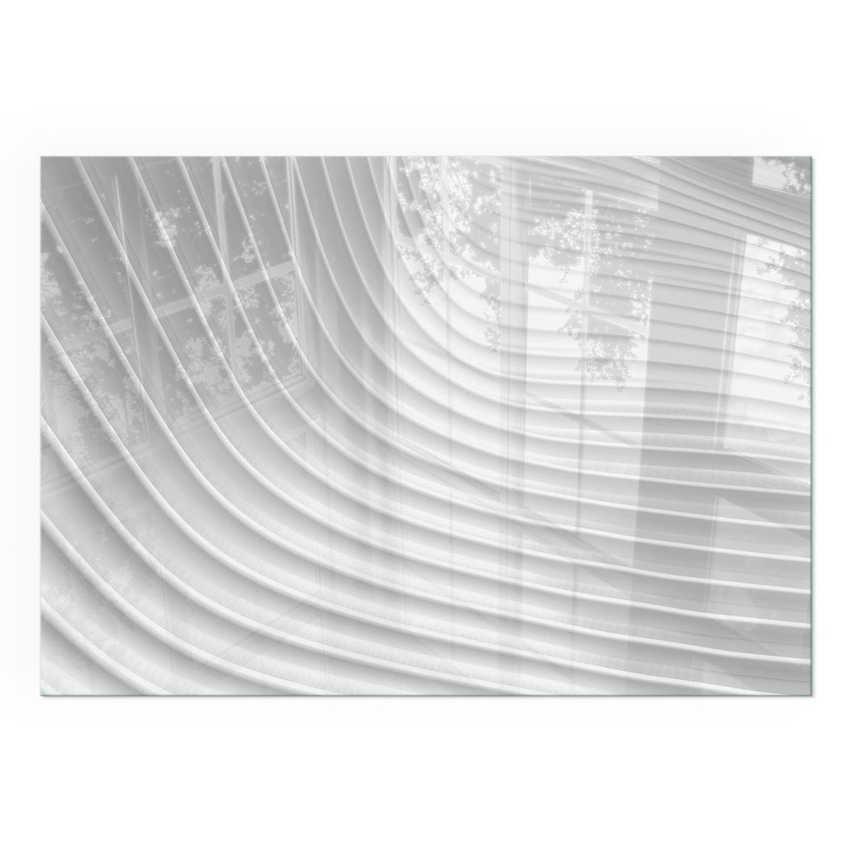 GLASPLATTE für Kamin 100x70 cm - Weiß, Glas (100/70/0.4cm) - TULUP