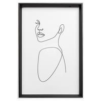 BILDERRAHMEN Silhouette Holzrahmen, 20x30 cm, Schwarz - Schwarz, Holzwerkstoff (21.2/31.2cm) - walther design