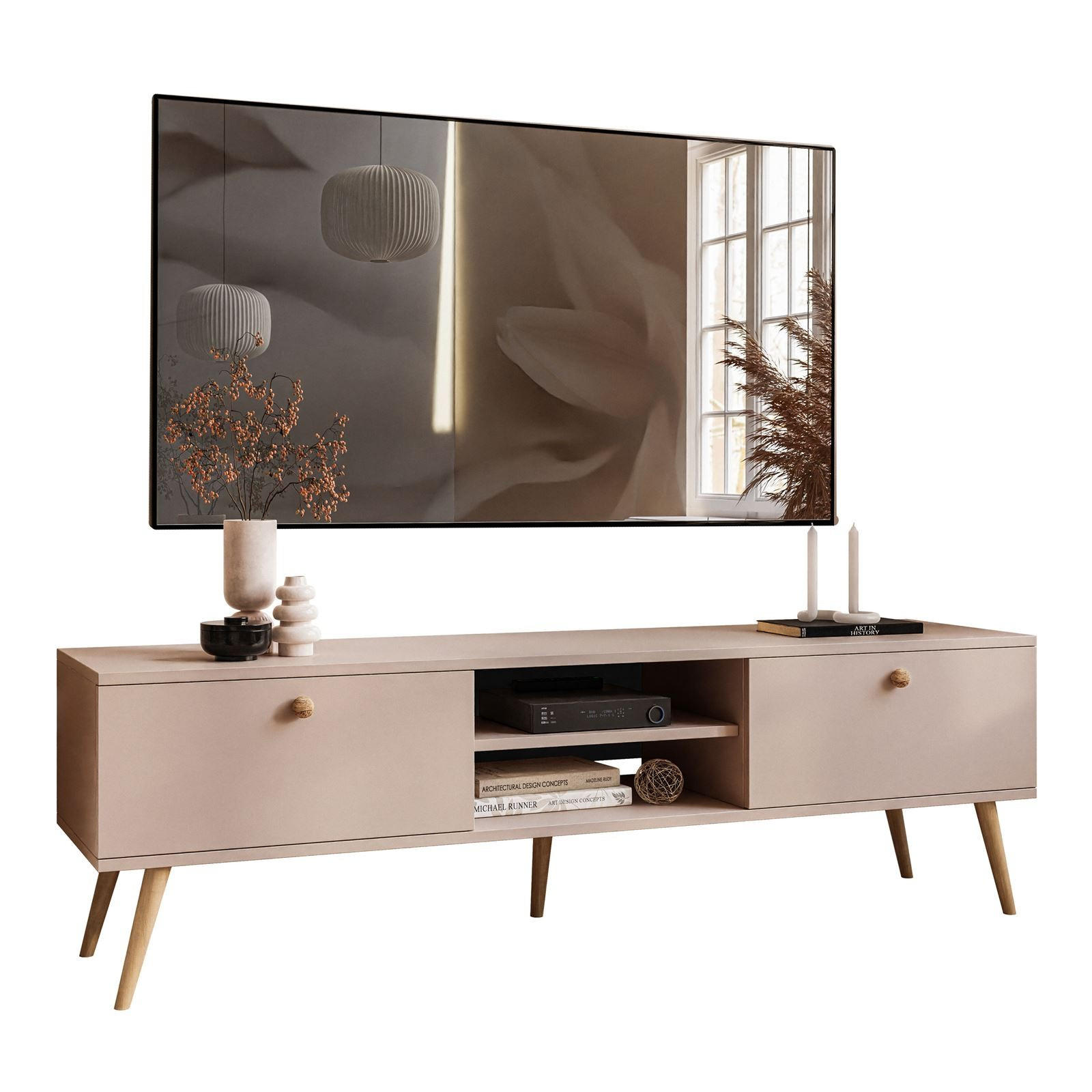RTV Schrank HARMONY 170 cm Macchiato - Cappuccino, Holzwerkstoff (170/50/41cm) - Lookway