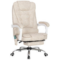 BÜROSTUHL Cremeweiß Mikrofaser (100% Polyester), Schaumstoff 65xx70x119 xm - Weiß, Kunststoff (70/119/65cm) - DESIGN IN