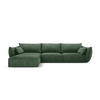 ECKSOFA links Kaelle aus Chenille-Stoff flaschengrün 4 Sitzplätze - Dunkelgrün, Textil (171/308cm) - Micadoni