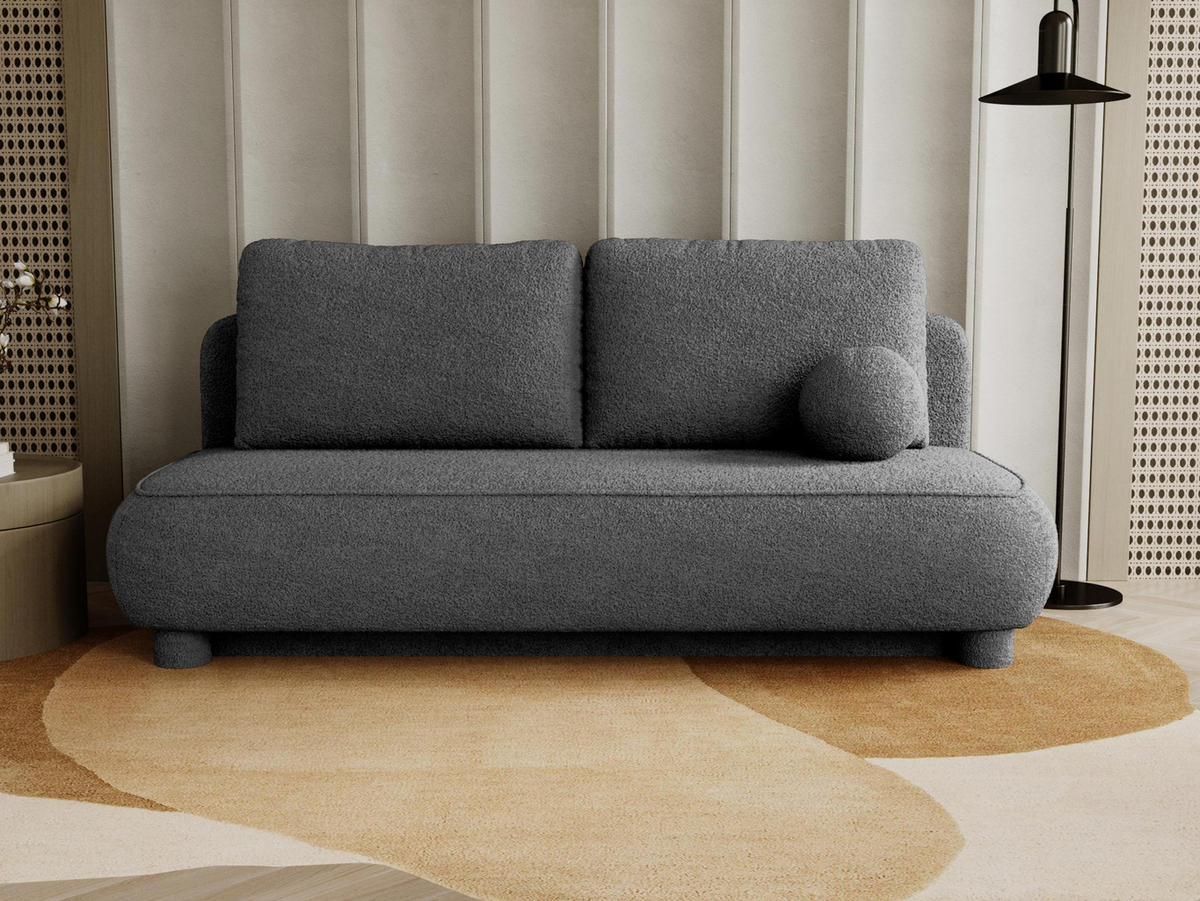 SCHLAFSOFA Gaja - Dunkelgrau, Holz/Textil (209/96/96cm) - MIRJAN24