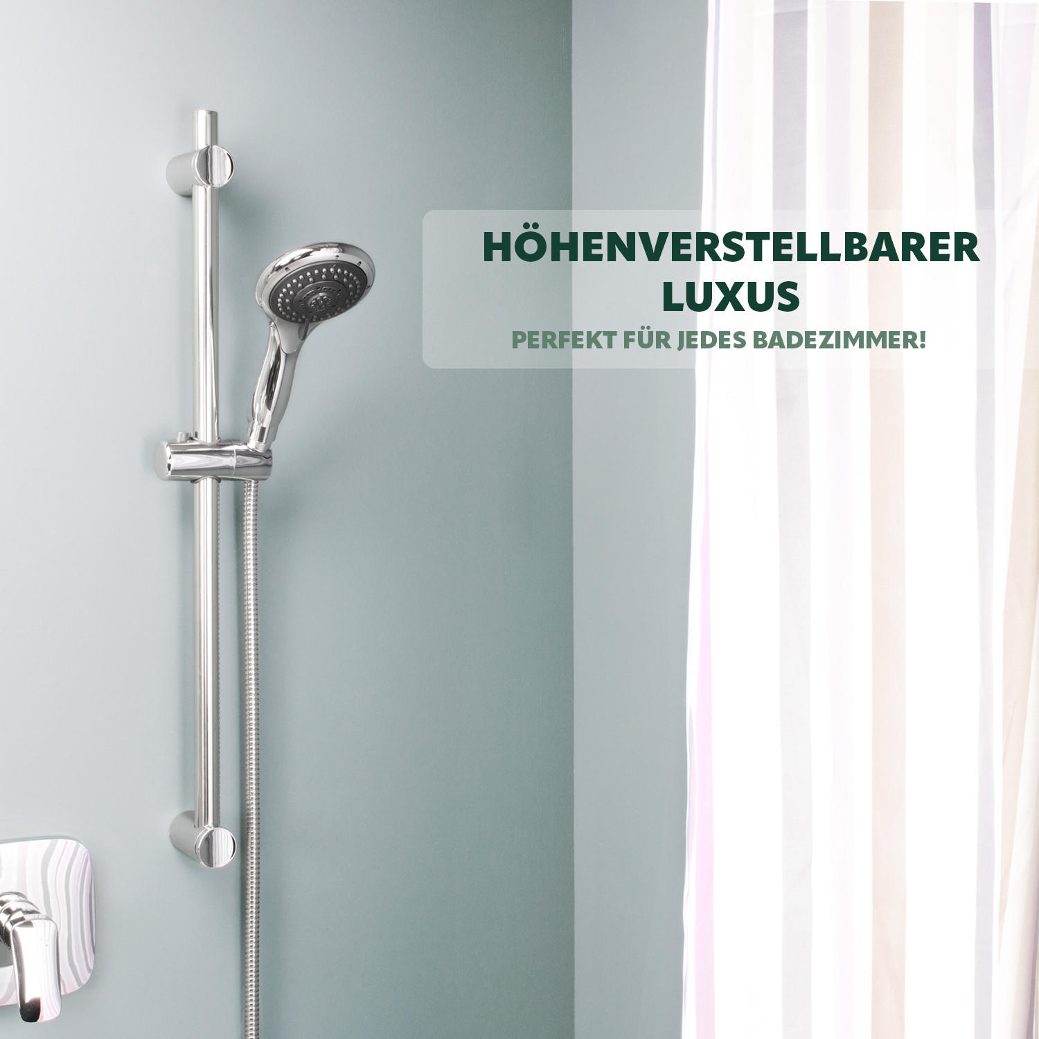 BRAUSESTANGE, silber, Edelstahl - Edelstahlfarben, Metall (11/4/4cm) - bremermann