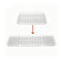 BESTECKEINSATZ,AUSZIEHBAR (links/Rechts), Offenes Design, (45–68) cm × 20,3 cm, Transparent. - Transparent, Kunststoff (20.2/3/68cm) - Weltevree