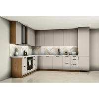 L-KÜCHE Sorento Beige & Sonoma Eiche – 359 × 239 cm – KÜ-SORENTOS-001 - Beige, Holzwerkstoff (359/247/239cm) - ROYAL24_MARKT