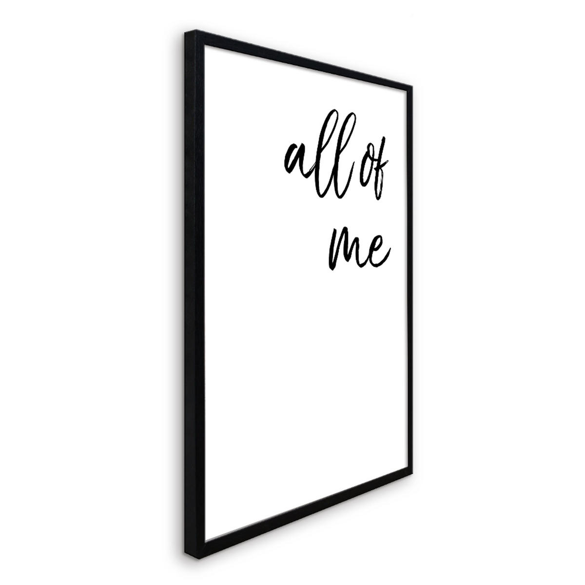 BILD mit Rahmen 2er Set 51x71 cm Spruch: Liebe - Weiß, Holz (51/71cm) - artissimo